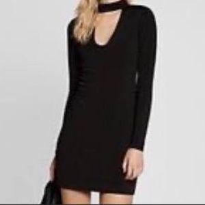 Express Long Sleeve Choker Dress
